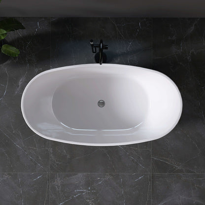 Medunjess 61” Ethos Freestanding acrylic bathtub