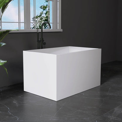 Medunjess 43” Soak Freestanding acrylic bathtub No bench