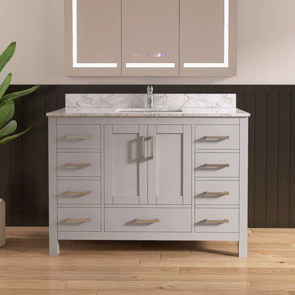 Medunjess 47'' Pivot Bathroom Vanities With Single Sink