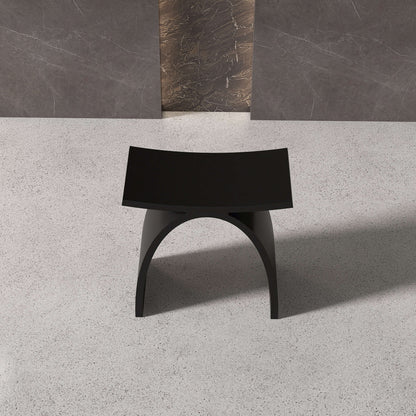 Medunjess Freestanding Shower Seat Solid Surface Shower Stool