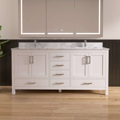 Medunjess 72'' Keystone Bathroom Vanities With Double Sink