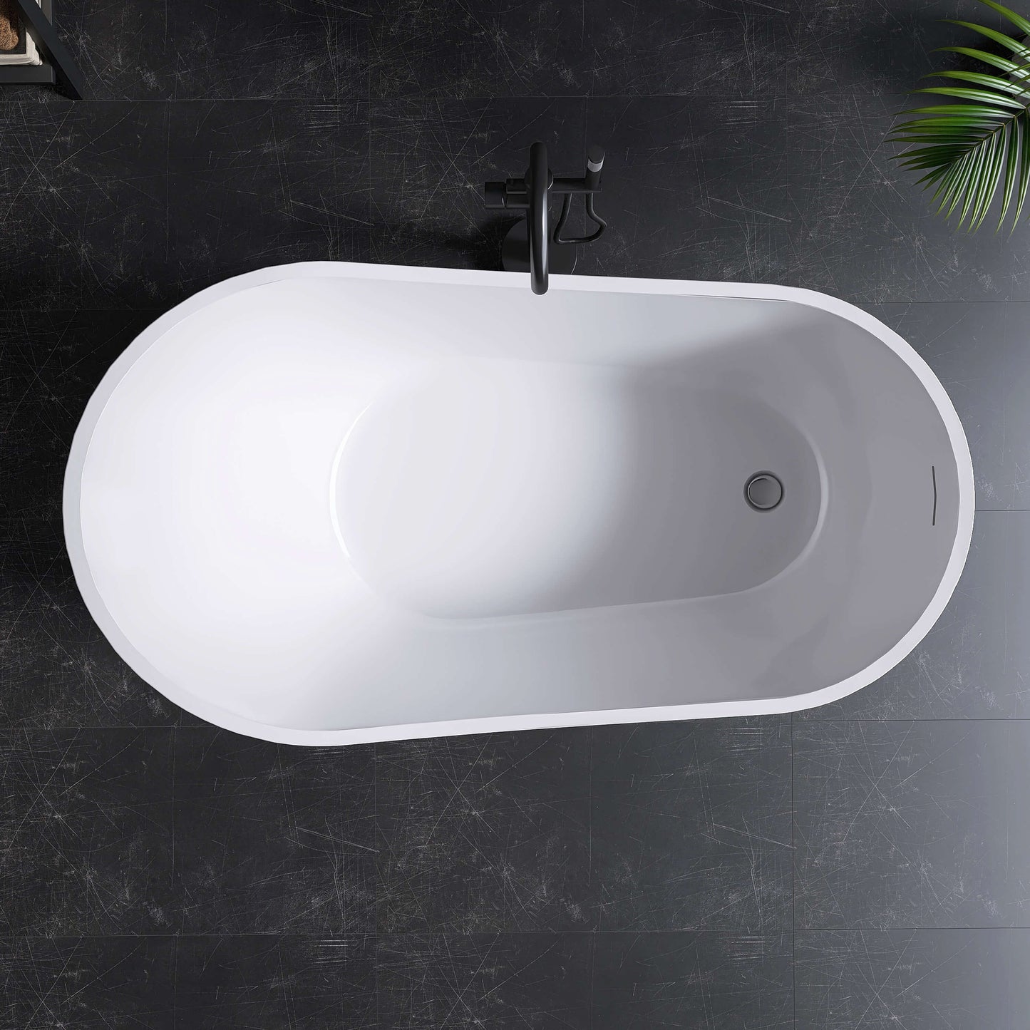 Medunjess 59” Legacy Freestanding acrylic bathtub