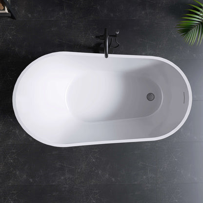 Medunjess 59” Legacy Freestanding acrylic bathtub