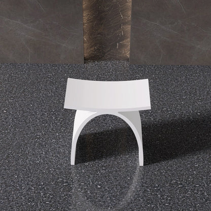 Medunjess Freestanding Shower Seat Solid Surface Shower Stool