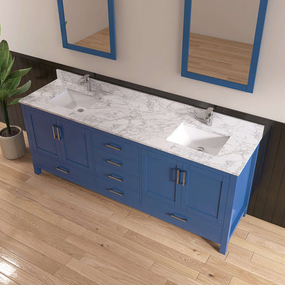 Medunjess 84'' Grid Bathroom Vanities With Double Sink