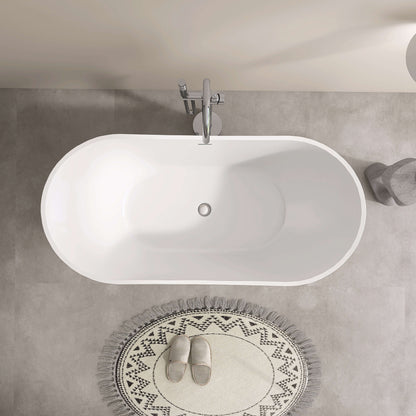 Medunjess 61” Icon Freestanding acrylic bathtub