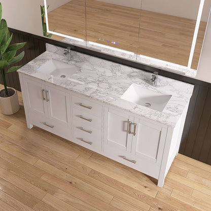 Medunjess 72'' Keystone Bathroom Vanities With Double Sink