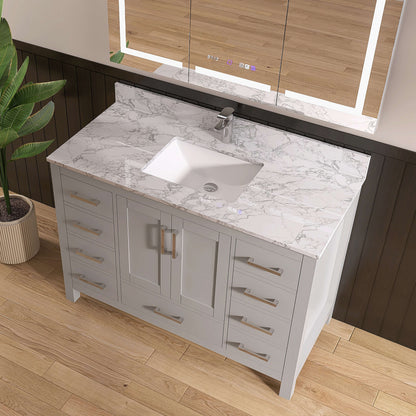Medunjess 47'' Pivot Bathroom Vanities With Single Sink