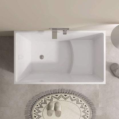 Medunjess 47” Tranquility Freestanding acrylic bathtub