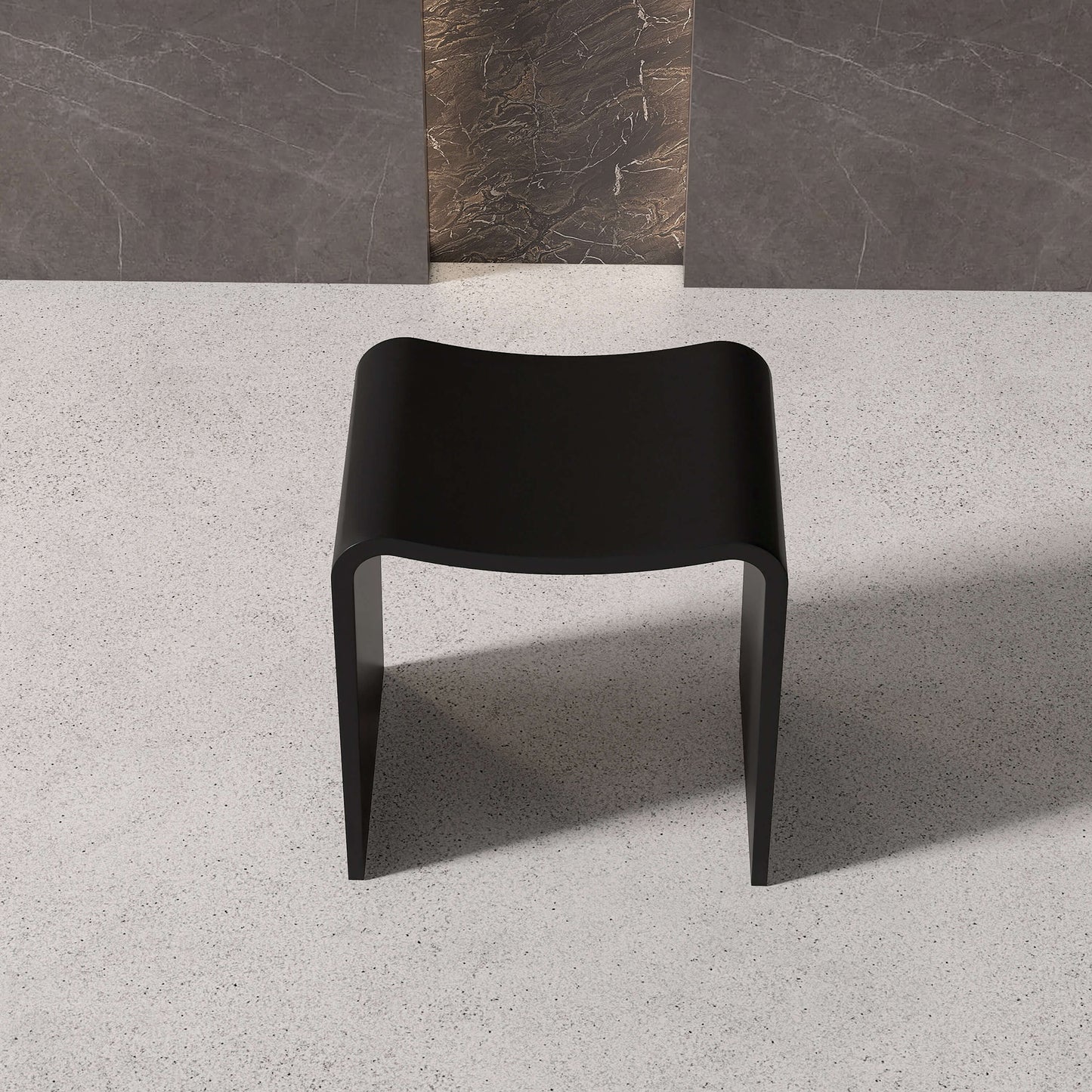 Medunjess 16''Solid Surface Shower Stool