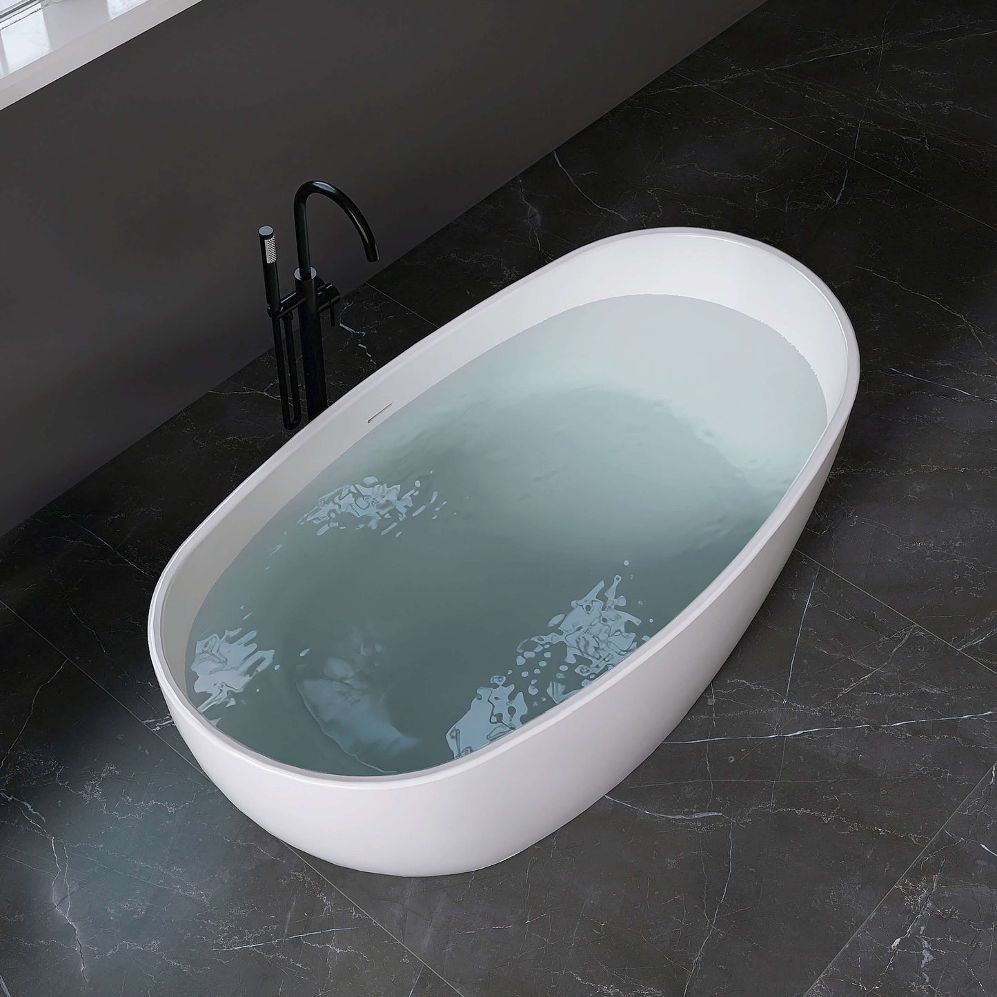 Medunjess 61” Ethos Freestanding acrylic bathtub