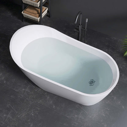 Medunjess 59” Legacy Freestanding acrylic bathtub