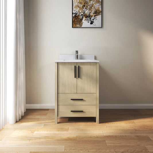 Medunjess 24'' Matrix Side Bathroom Vanities With Single Sink