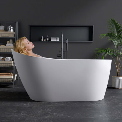 Medunjess 59” Legacy Freestanding acrylic bathtub