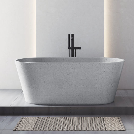 Medunjess 59" Coalesce Freestanding Terrazzo Bathtub