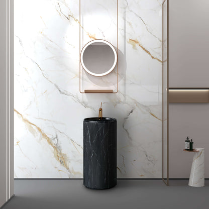Medunjess 15.7''x33.8'' Totem Pedestal Basin