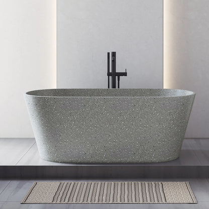 Medunjess 59" Mosaicore Freestanding Terrazzo Bathtub