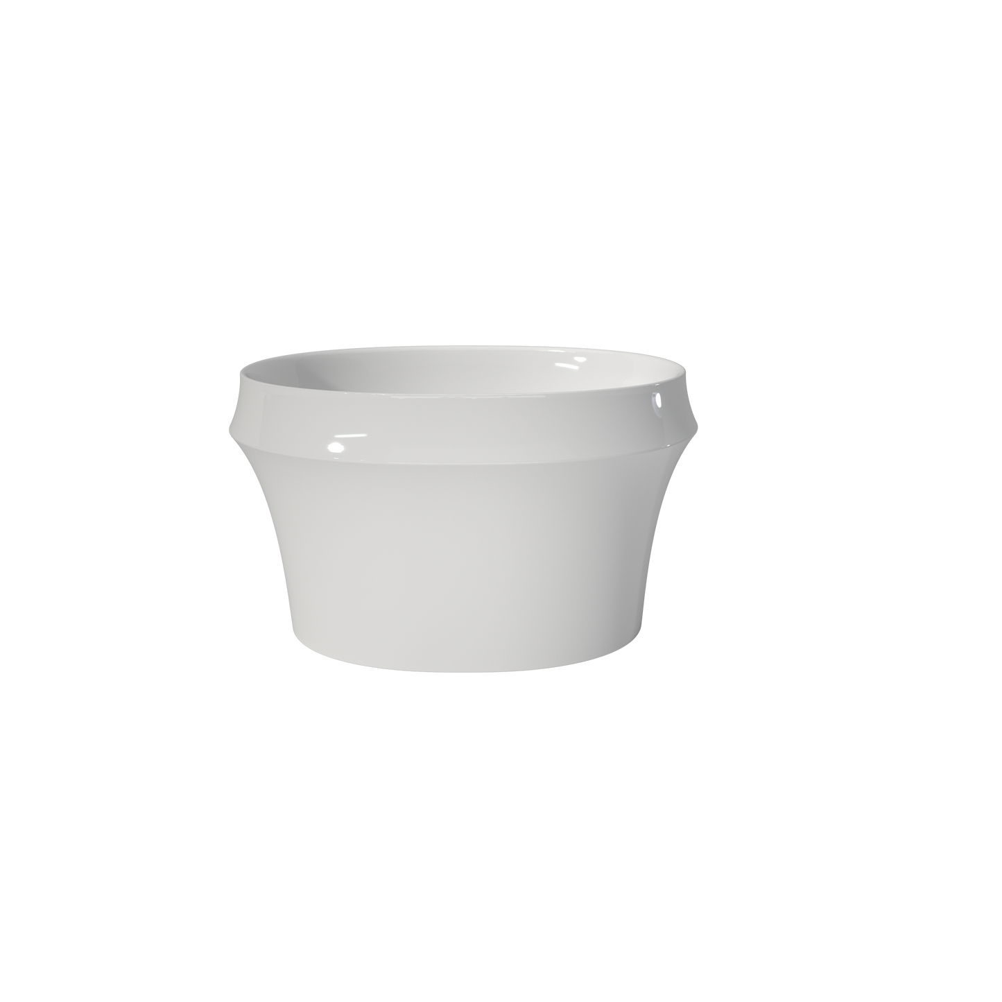 Medunjess 46" Bamboo-Inspired Acrylic Freestanding Soaking Bathtub – Japanese-Style Soaking Tub with Built-In Seat