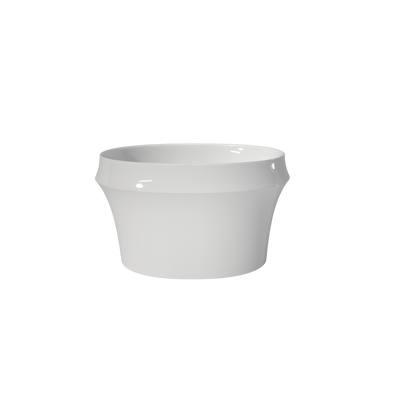 Medunjess 46" Bamboo-Inspired Acrylic Freestanding Soaking Bathtub – Japanese-Style Soaking Tub with Built-In Seat