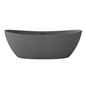 Medunjess 73" Monolith Freestanding Bathtub Solid Surface Stone