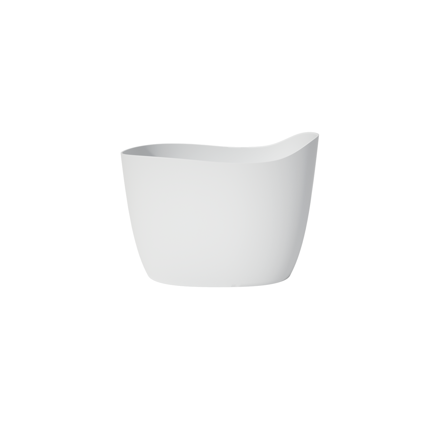 Medunjess 47" Japanese Soaking Tub Matte White Artificial Stone Soaking Tub with Built-in Seat (No Overflow)