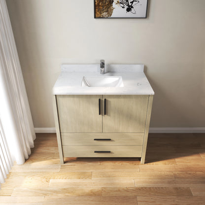Medunjess 36'' Matrix Side Bathroom Vanities With Single Sink