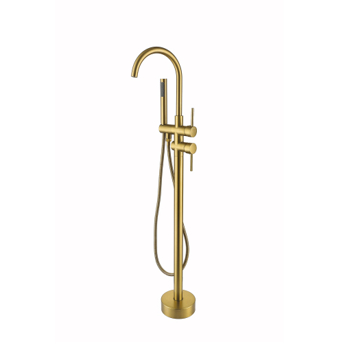 Medunjess Tub Faucet Floor Tub Spout with Diverter Freestanding Bathtub Faucet Fillter
