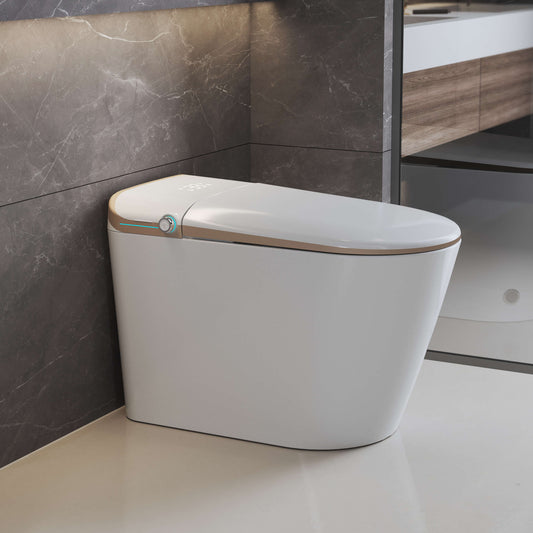 Medunjess Cleenoo Smart Toilet 1.34 GPF With Heated Seat & Auto Flush Nano Aerated Frequency Heating 3D Wash Modes Advanced STCL5G-W