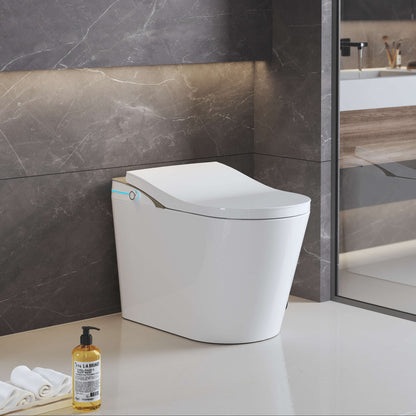 Medunjess AuraLoo Smart Toilet 1.34 GPF With Heated Seat & Auto Flush Nano Aerated Frequency Heating 3D Wash Modes Advanced STCL5G-W