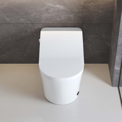 Medunjess AetherLoo Smart Toilet With Auto Lid, Heated Seat, Instant Warm Water, Wireless Remote, Night Light & Multiple Wash Modes TL-K1GD