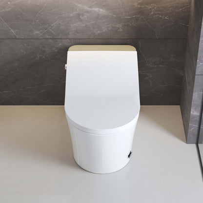 Medunjess AuraLoo Smart Toilet 1.34 GPF With Heated Seat & Auto Flush Nano Aerated Frequency Heating 3D Wash Modes Advanced STCL5G-W