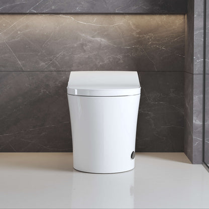 Medunjess AetherLoo Smart Toilet With Auto Lid, Heated Seat, Instant Warm Water, Wireless Remote, Night Light & Multiple Wash Modes TL-K1GD