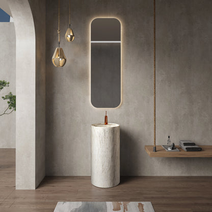 Medunjess 15.7''x33.8'' Column Pedestal Basin