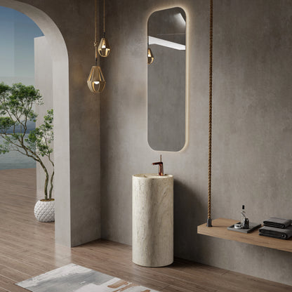Medunjess 15.7''x33.8'' Column Pedestal Basin
