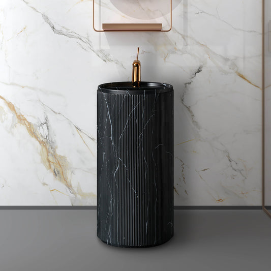 Medunjess 15.7''x33.8'' Totem Pedestal Basin