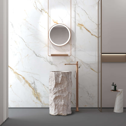 Medunjess 18.5''x34.2'' Sarcen Pedestal Basin