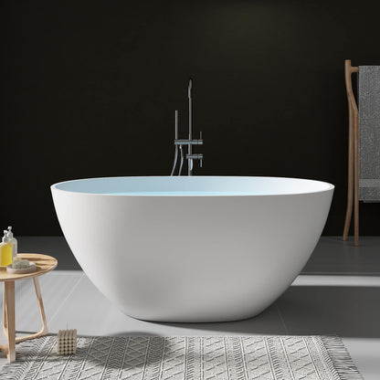 Medunjess 51''Freestanding compact soaking tub Solid surface design