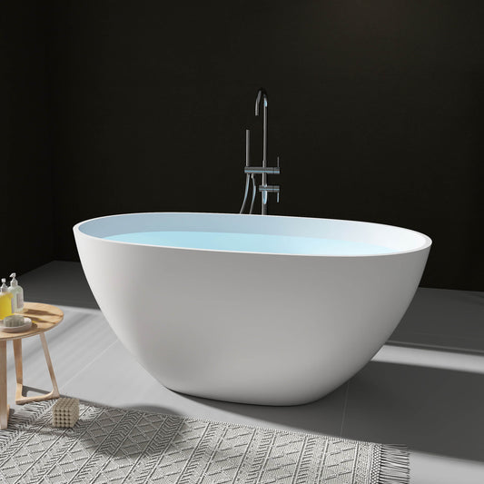 Medunjess 51''Freestanding compact soaking tub Solid surface design
