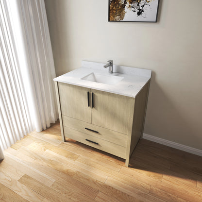 Medunjess 36'' Matrix Side Bathroom Vanities With Single Sink