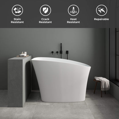 Medunjess 51" Japanese Soaking Tub Freestanding ECO-Friendly