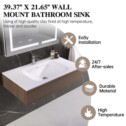 Medunjess 39'' Fjord Solid Surface Basin