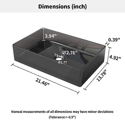 MEDUNJESS 21'' Solid Surface Bathroom Vessel Sink