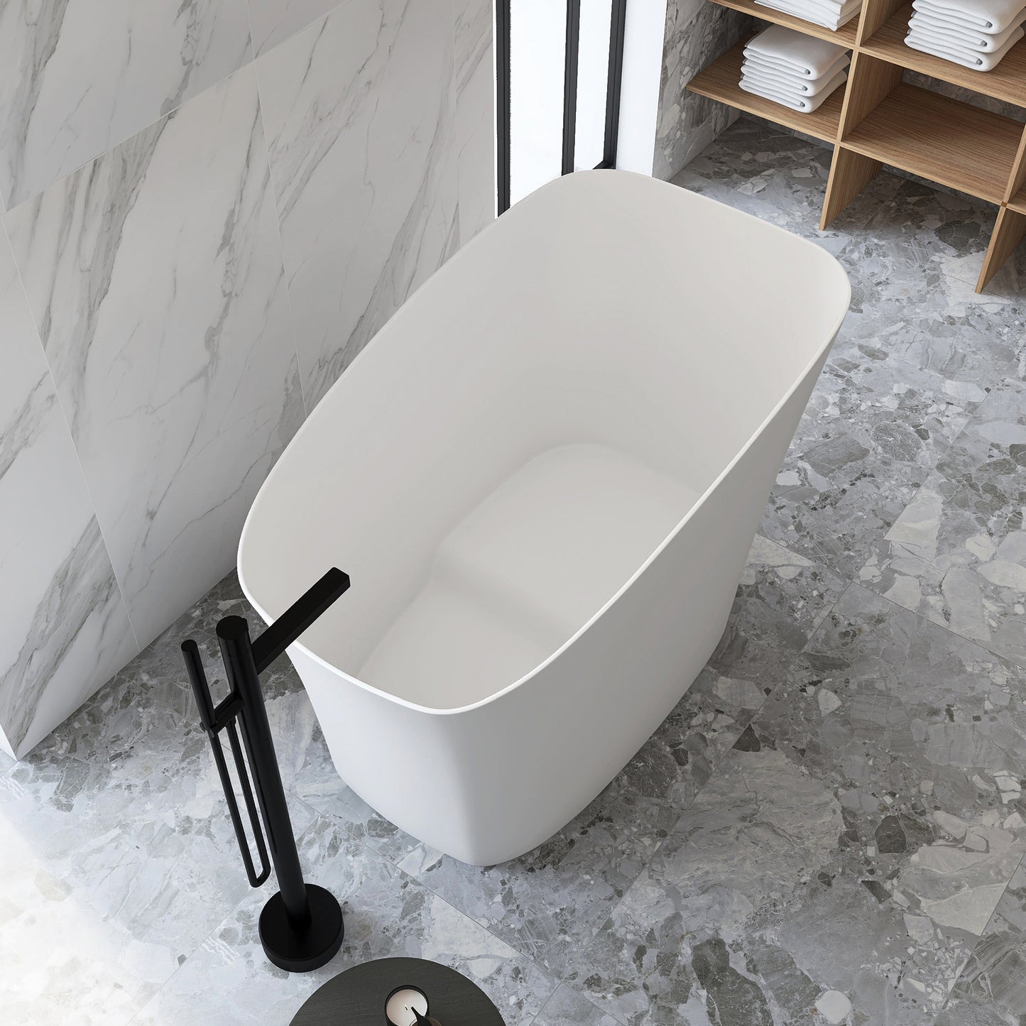 Medunjess 51" Japanese Soaking Tub Freestanding ECO-Friendly