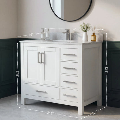 Medunjess 36'' Vestium Bathroom Vanities With Single Sink