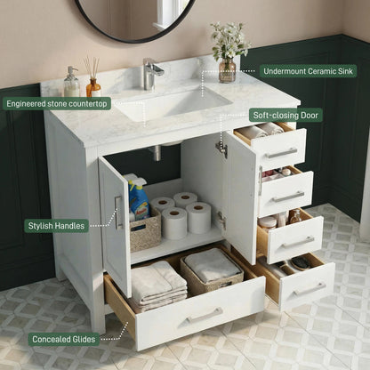 Medunjess 36'' Vestium Bathroom Vanities With Single Sink