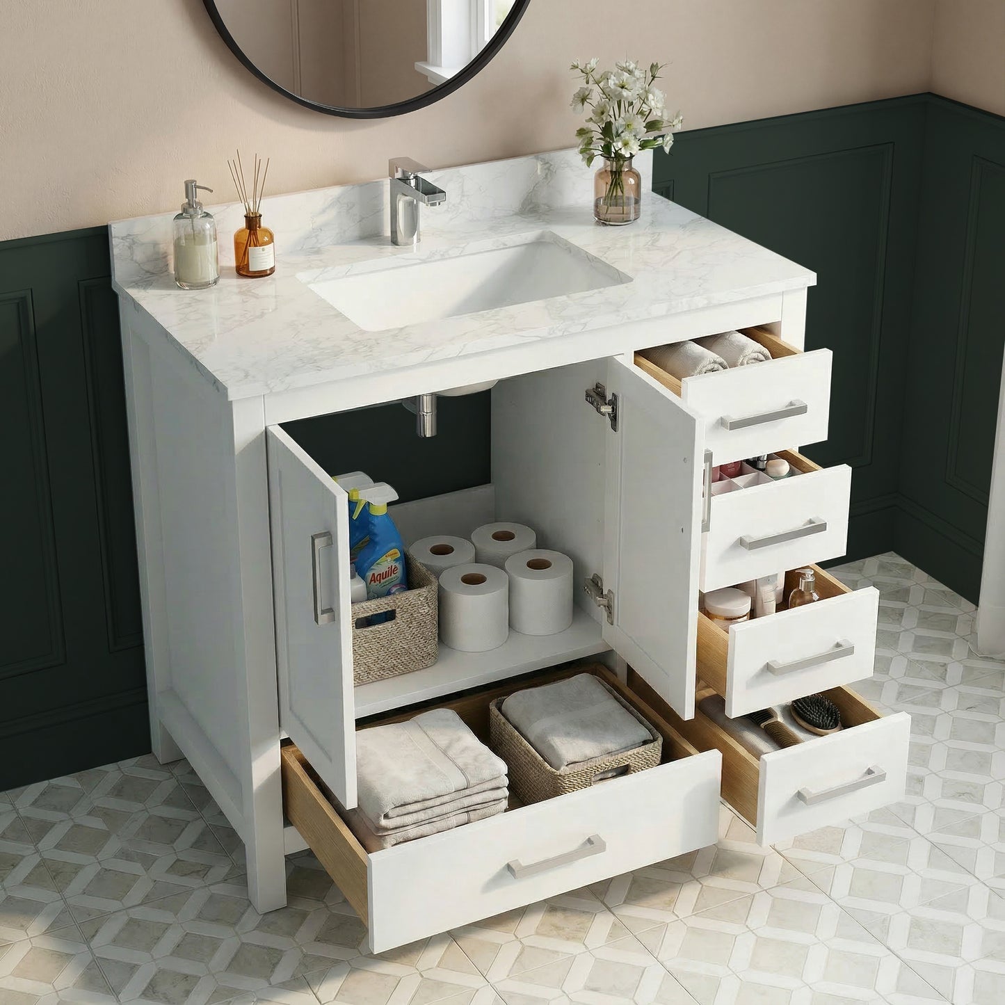 Medunjess 36'' Vestium Bathroom Vanities With Single Sink