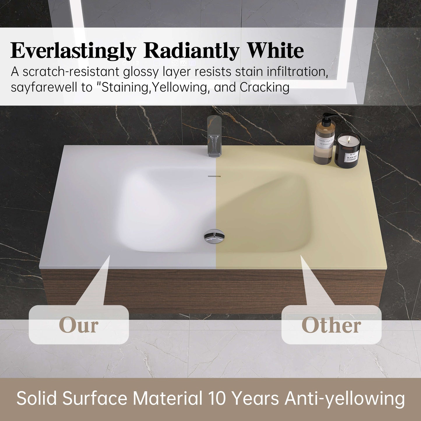 Medunjess 39'' Fjord Solid Surface Basin