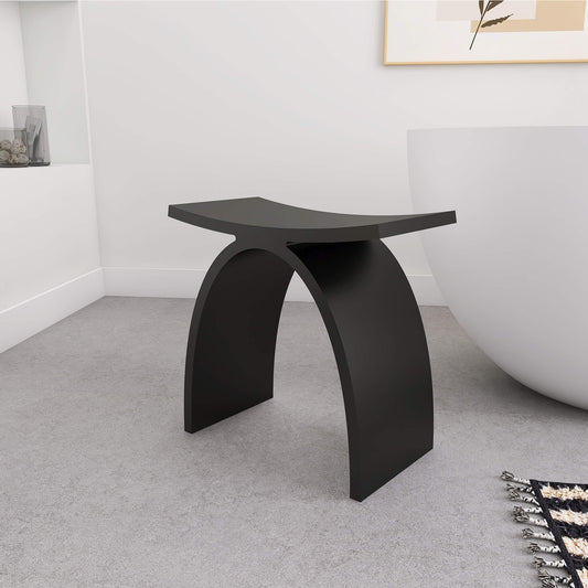 Medunjess Freestanding Shower Seat Solid Surface Shower Stool