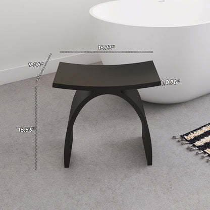 Medunjess Freestanding Shower Seat Solid Surface Shower Stool