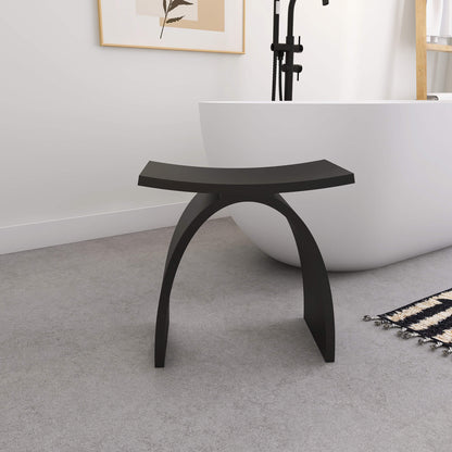 Medunjess Freestanding Shower Seat Solid Surface Shower Stool